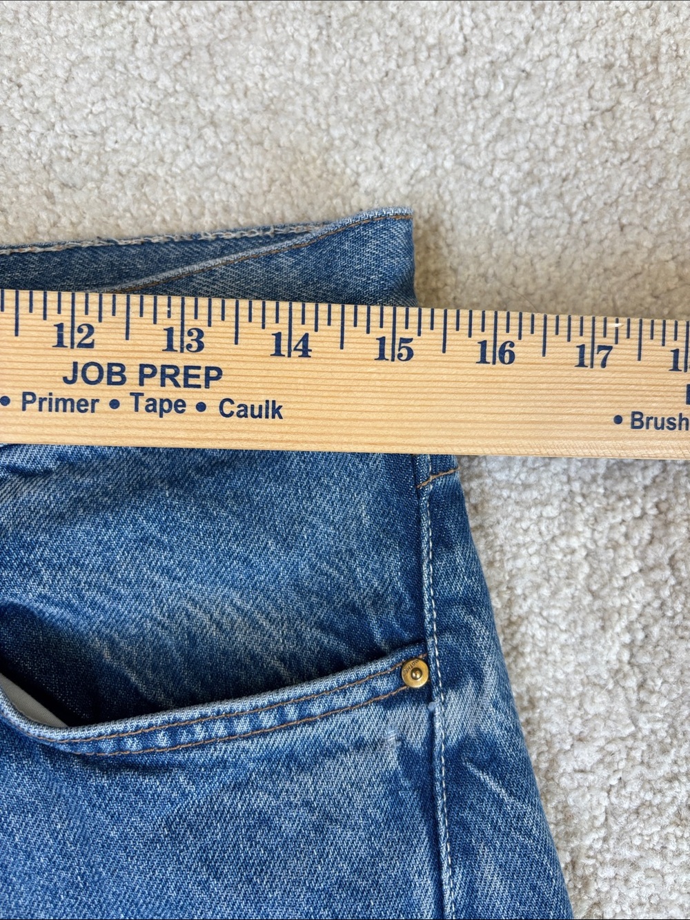 Mother Snacks Lemon Twist Sneak Jeans Blue Rolling In The Dough Women’s Size 27 - Picture 10 of 16